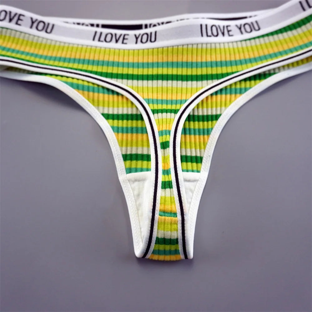 INTIMO SECRETS 3PCS Cotton Thongs – Soft Low-Rise G-String Underwear for Women