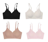 INTIMO SECRETS Seamless Wireless Push-Up Bra – Removable Pad Bralette