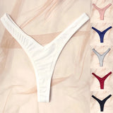 INTIMO SECRETS Women’s Sexy V-Waist Sports Thong – Breathable Low-Rise G-String Underwear