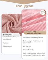 INTIMO SECRETS Women’s Cotton Thongs 3-Pack – Low-Rise Waffle G-String T-Back Panties S-XL