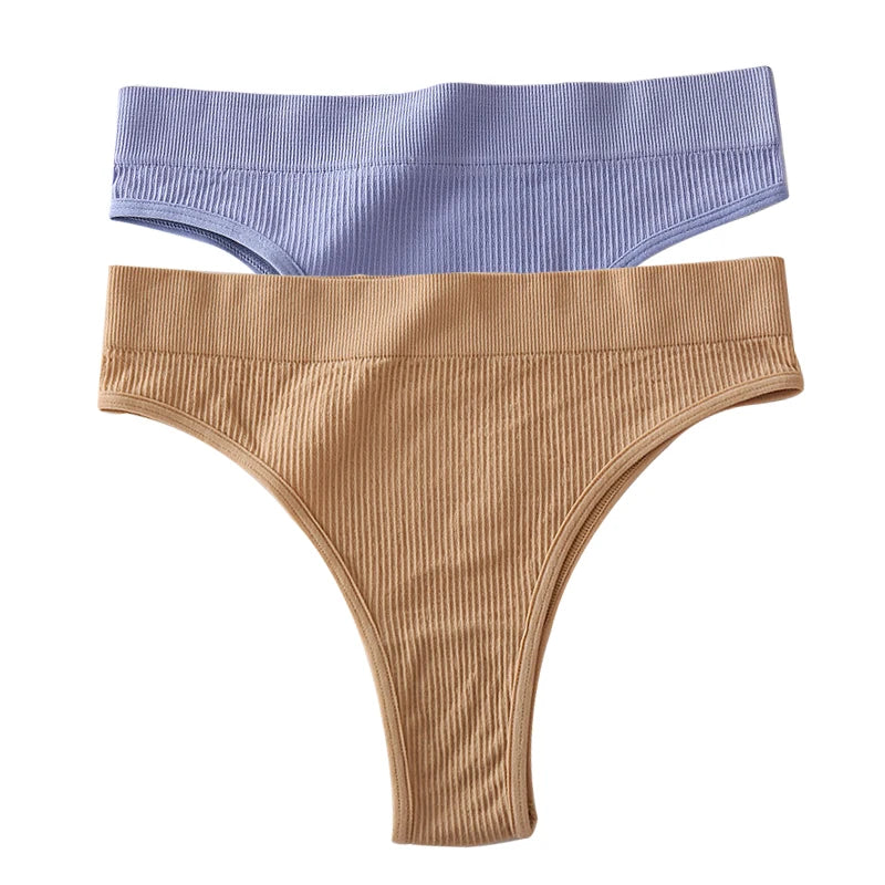 INTIMO SECRETS 2PCS Sexy Thongs – Seamless G-String Underwear for Women