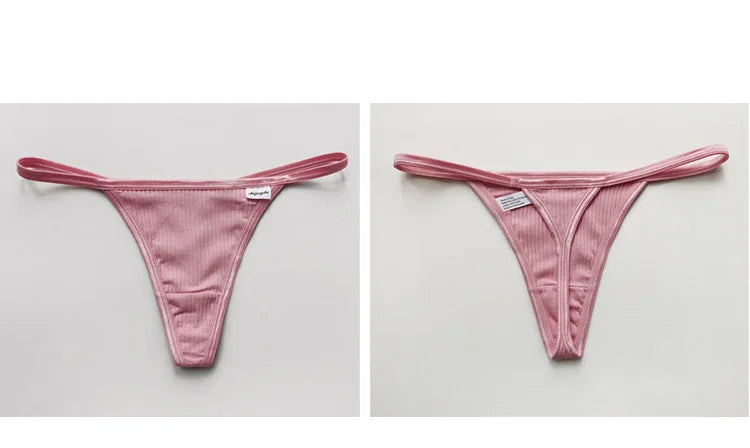 INTIMO SECRETS Cotton Thong – Sexy Low-Waist G-String Underwear for Women