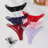 INTIMO SECRETS 7-Pack Plus-Size Floral G-String Thongs