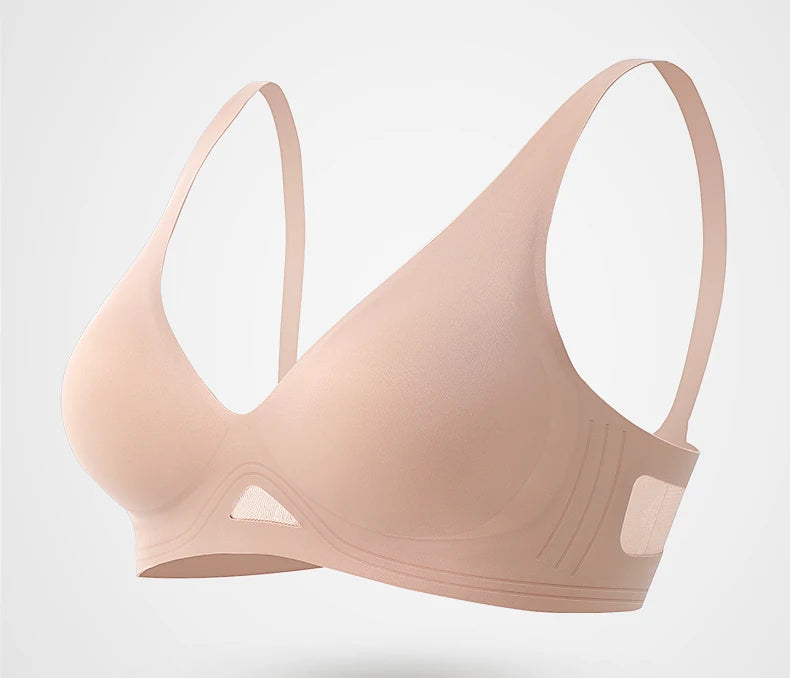 Women Wireless Bra Deep V Hollow Out Underwear Female Seamless Bras Ladies Comfortable 3/4 Cup Brassiere Girls Soft Lingerie New