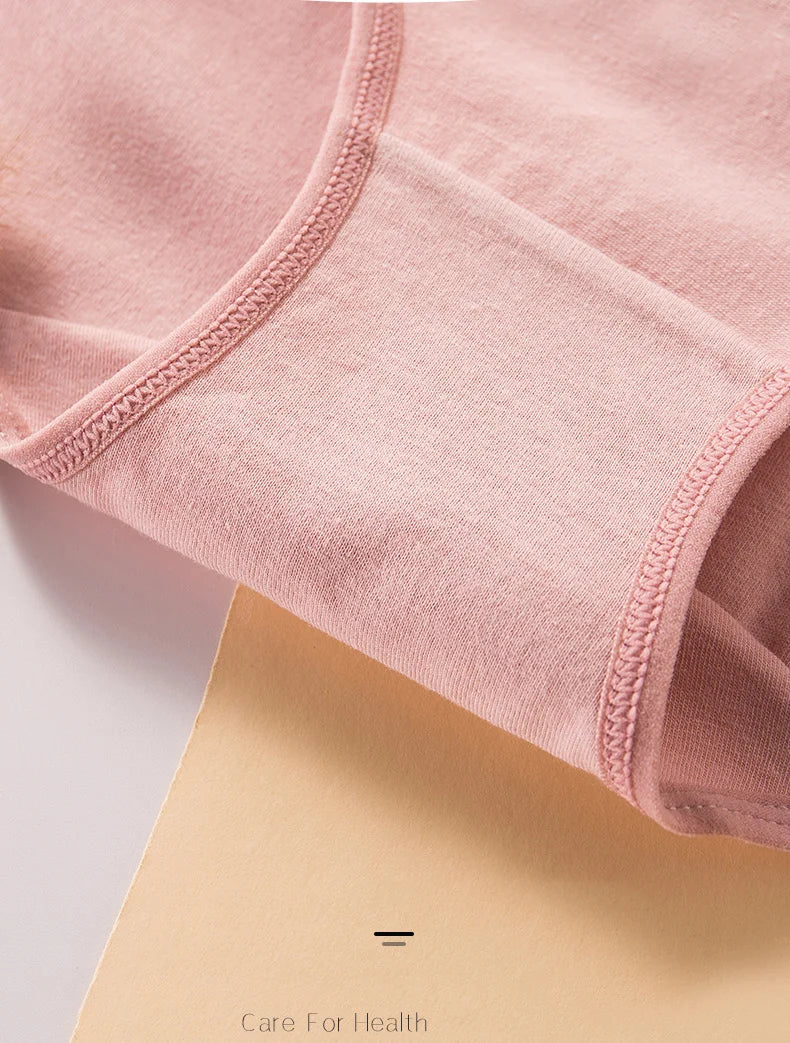 Plus Size M-5XL 4Pcs/Set High Waist Cotton Panties Women Body Shaper Underwear Soft Print Girls Briefs Slimming Female Lingerie