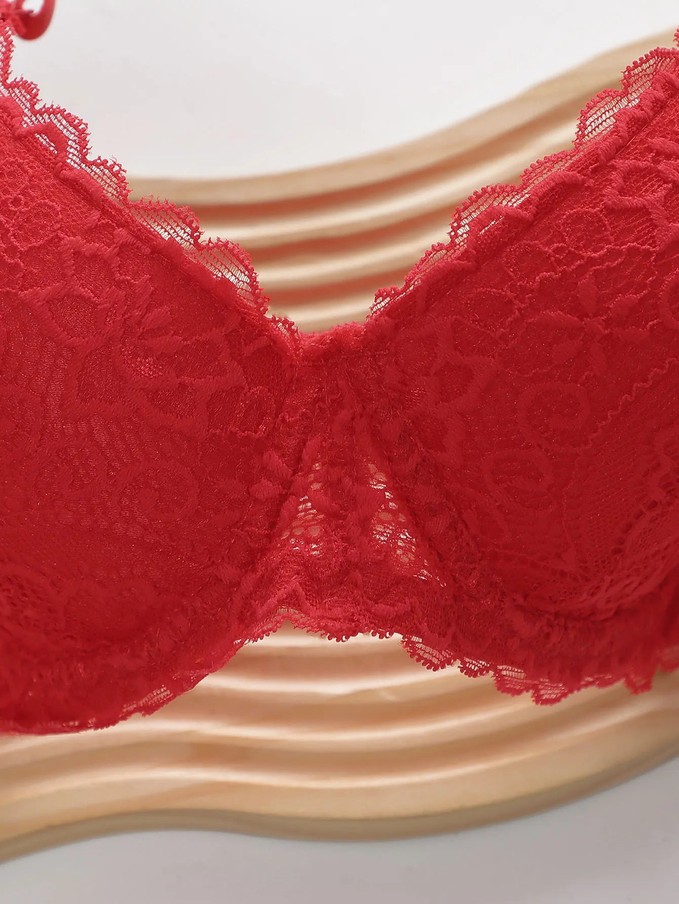 INTIMO SECRETS Embroidered Lace Push Up Bra - Underwire Support Set