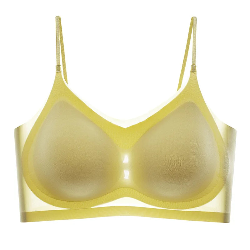 INTIMO SECRETS Push Up Ice Silk Bra – Seamless Wireless Cooling Bralette