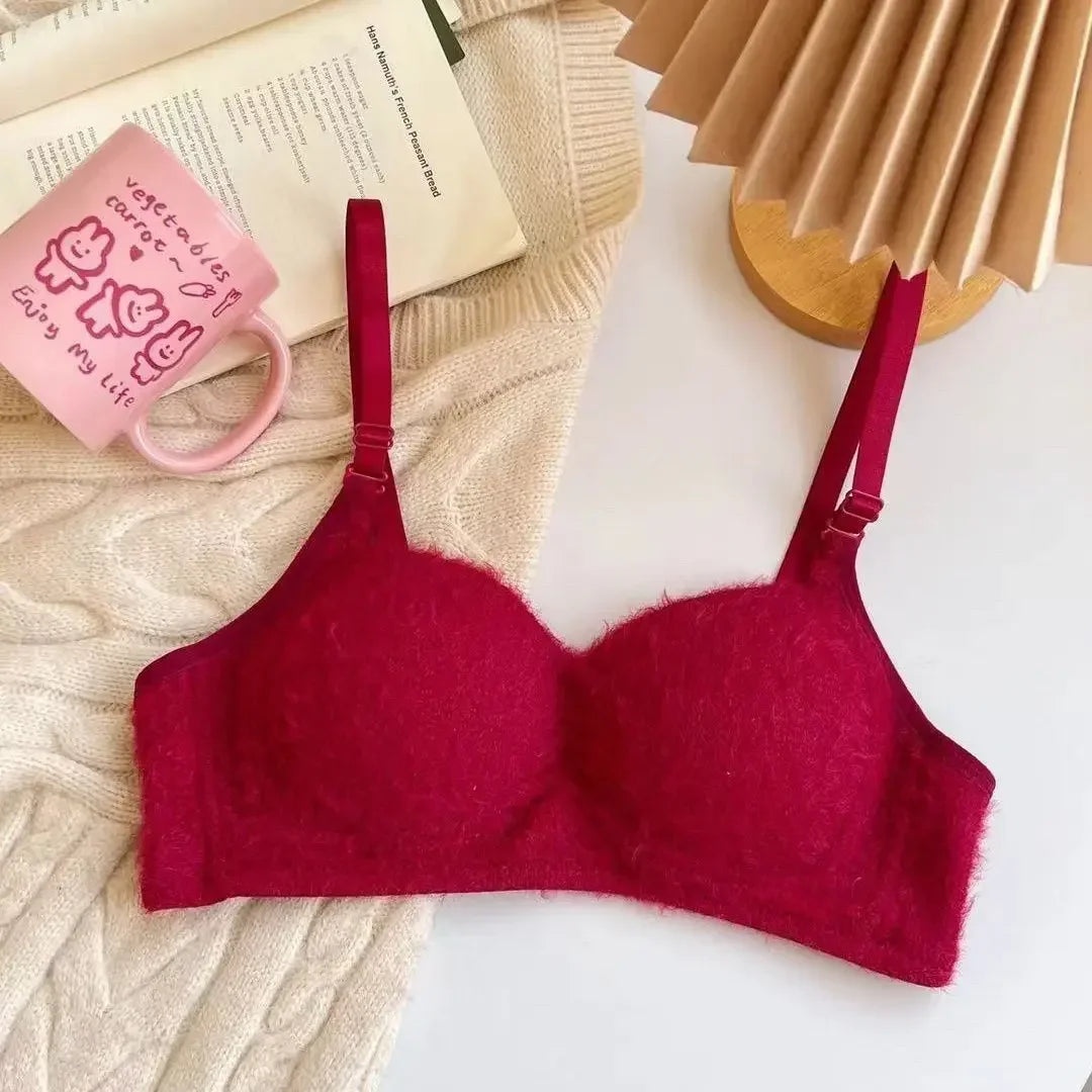 INTIMO SECRETS Hot Girl Furry Bra – Comfortable Japanese-Style Back Design