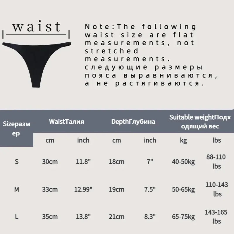 INTIMO SECRETS Bamboo Silk Seamless Thongs – Sexy V-Waist Antibacterial G-String & Breathable Soft Lingerie