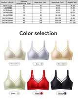 INTIMO SECRETS English Ice Silk Bra Set – Thick Cup, Wire-Free, Gathered Lingerie