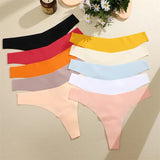 INTIMO SECRETS 7-Pack Women’s Seamless Ice Silk Low-Rise Thong Panties (XS-XL)