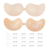 INTIMO SECRETS Women’s Invisible Push-Up Bra – Self-Adhesive Silicone Backless Strapless Bra
