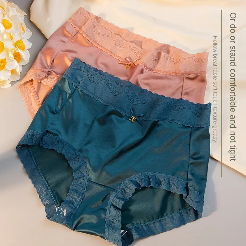 INTIMO SECRETS Women’s Lace Panties – Plus Size High Waist Sexy Lingerie M-XL