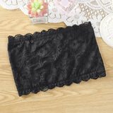 Lace Bras Top Breathable Invisible Strapless Chest Sexy Tube Top Underwear Brassiere Womens Push Up Invisible Bra Wire Free Bra