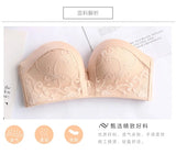 INTIMO SECRETS Women’s Sexy Strapless Bra – Black Lace Seamless Push-Up Invisible Bralette