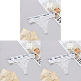 INTIMO SECRETS 3-Pack Women’s Cotton Thongs – Low-Waist, Soft & Comfortable G-String Panties