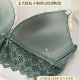 Front Button Wireless Bralette for Women – Lightweight Push-Up Comfort Bra