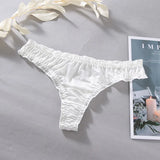 INTIMO SECRETS Ice Silk G-String – Seamless Ultra-Thin Thong Underwear for Women