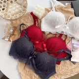 INTIMO SECRETS Women’s Lace Push-Up Bra – Small Bust Anti-Sag Active Bra