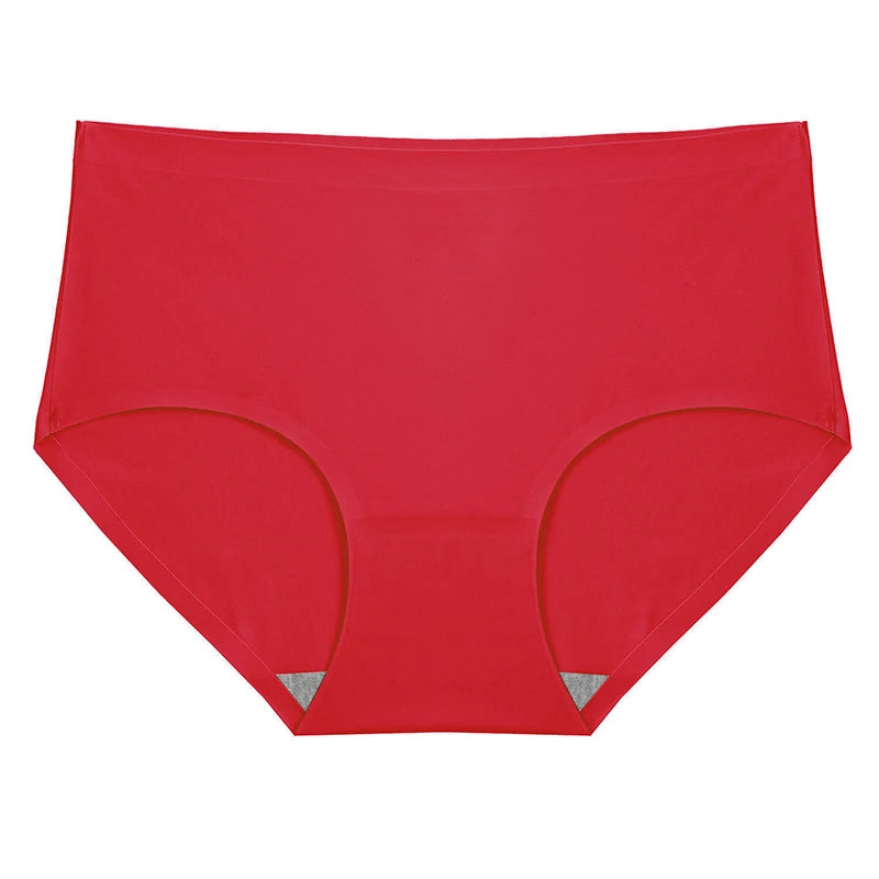 INTIMO SECRETS Plus Size Women’s Panties – Breathable Silk Satin 4PCS