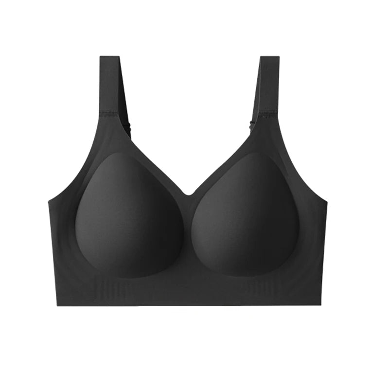 INTIMO SECRETS Plus Size Seamless Push-Up Bra – Wireless Padded Bralette (M-5XL)