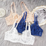 Women Sexy Lace Bras Plus Size Push Up Bralette Hollow Out Lingerie Embroidery Bra Brassiere Female Underwired Underwear