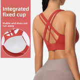 INTIMO SECRETS Women’s Seamless Sports Bra – Fixed Cup, Sweat-Absorbing Workout Top