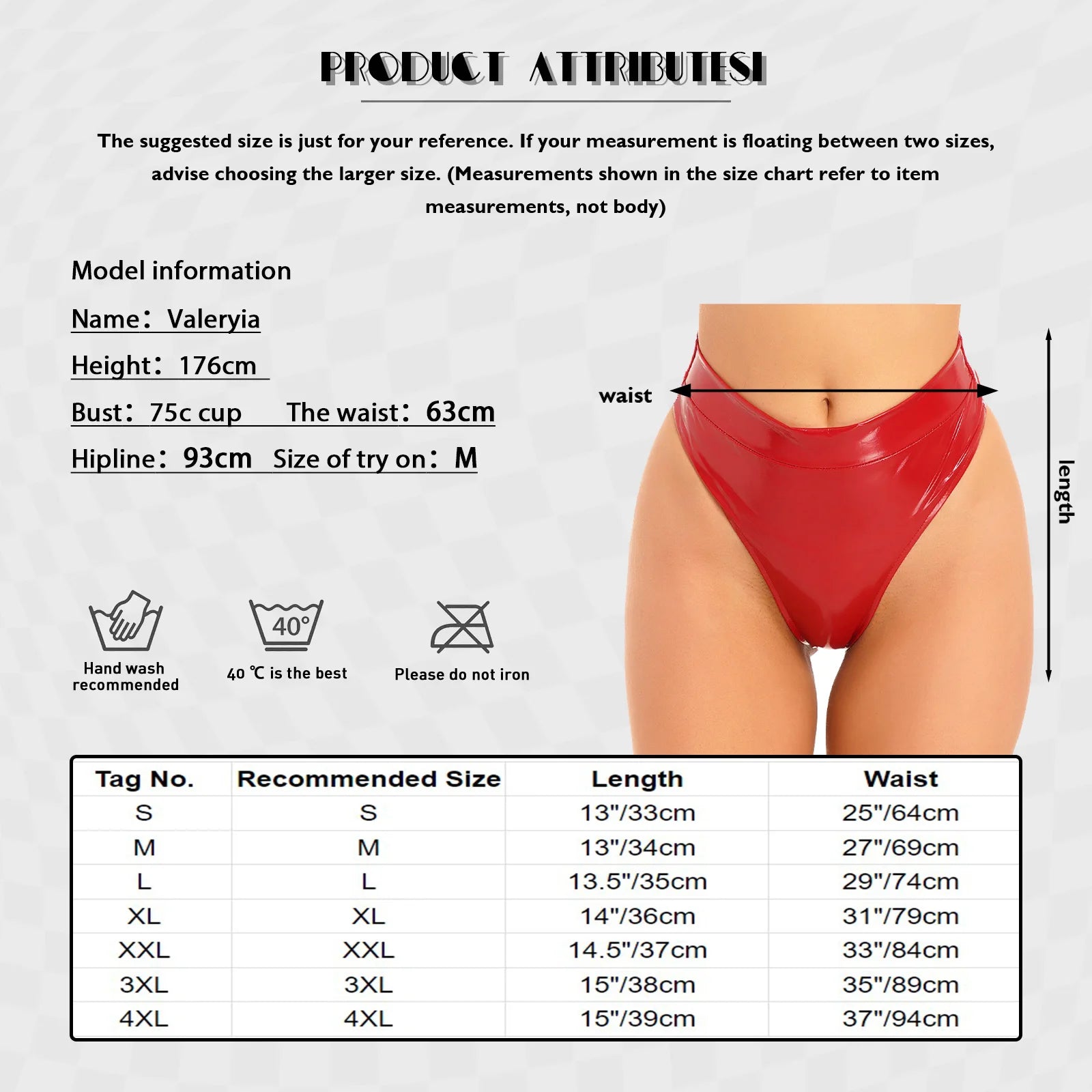 Womens Adult Sexy Thong Latex Panties Lingerie Wet Look Patent Leather Briefs Underwear Buckle Belted Pole Dance PVC Panties