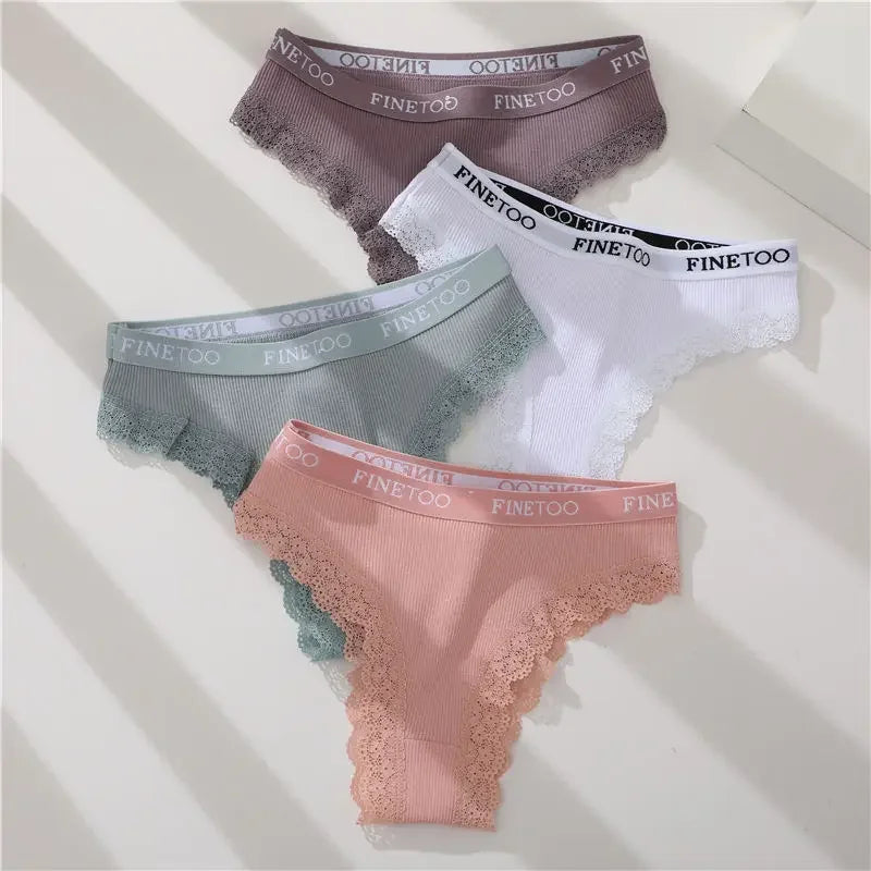 INTIMO SECRETS 3-Pack Cotton Brazilian Panties – Low Rise Plus Size Women