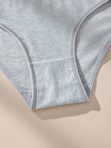 INTIMO SECRETS 7-Pack Women’s Low-Waist Cotton Panties with Letter Waistband