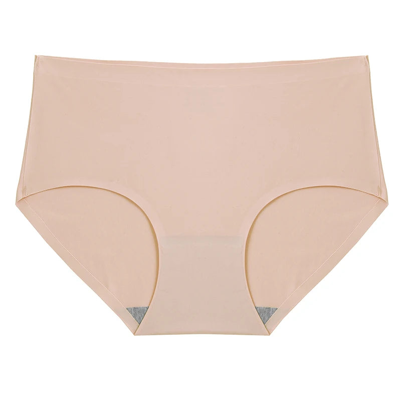 INTIMO SECRETS Plus Size Women’s Panties – Breathable Silk Satin 4PCS