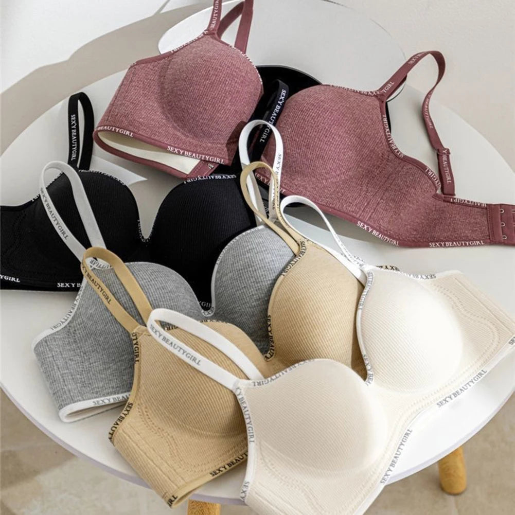 INTIMO SECRETS Women’s Lightweight Wireless Seamless Bra – Adjustable Straps