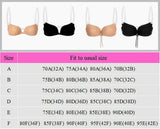 INTIMO SECRETS Women’s Silicone Nipple Cover – Invisible Push-Up Bra with Transparent Straps, Backless & Reusable