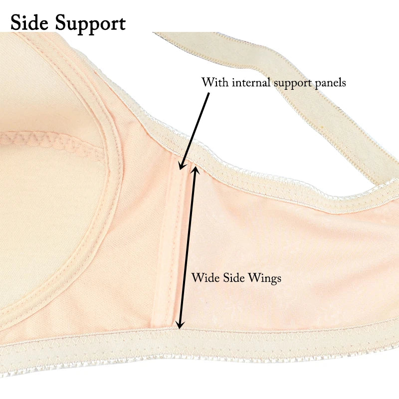 INTIMO SECRETS Plus Size Wireless Full-Coverage Bra – Soft & Breathable