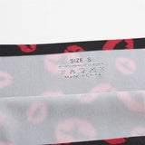 4Pcs/Set Graphic Print Briefs Women Seamless Ultra-thin Panties Sexy Low Waist Leopard Love Underwear Girls Breathable Lingerie