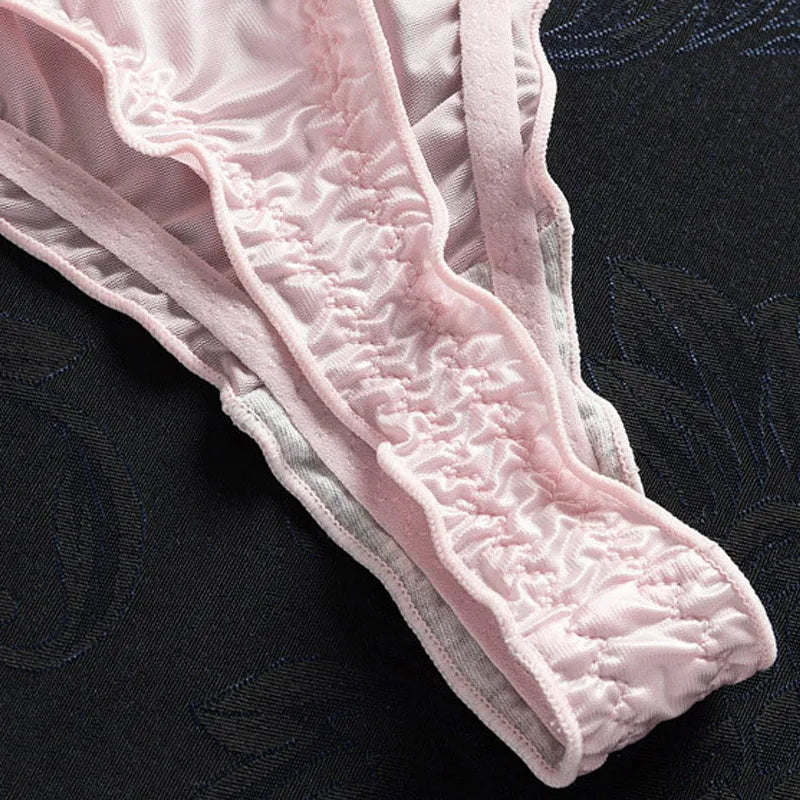 INTIMO SECRETS Ice Silk G-String – Seamless Ultra-Thin Thong Underwear for Women