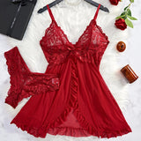 Tulle Ultra Sexy Nightgown V-neck Bra Open Sleep Skirt Night Erotic Dress Woman Sheer Pajamas Lingerie Thongs Luxury Kit
