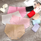 INTIMO SECRETS Plus Size Women’s Panties – Breathable Silk Satin 4PCS