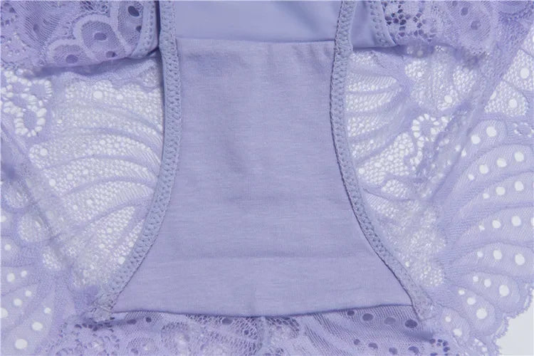 Hot Selling Item Fashion Women Underwear Sexy Lace Transparent Low Waist Hollow T Back Panties Lady Briefs Big Size M-3XL