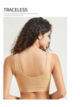 INTIMO SECRETS Women’s Large-Size Seamless Sports Bra – Removable Pad Yoga Vest