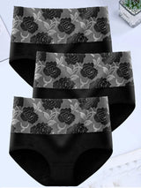 INTIMO SECRETS 3PCS High Waist Cotton Panties – Plus Size Women’s Lingerie