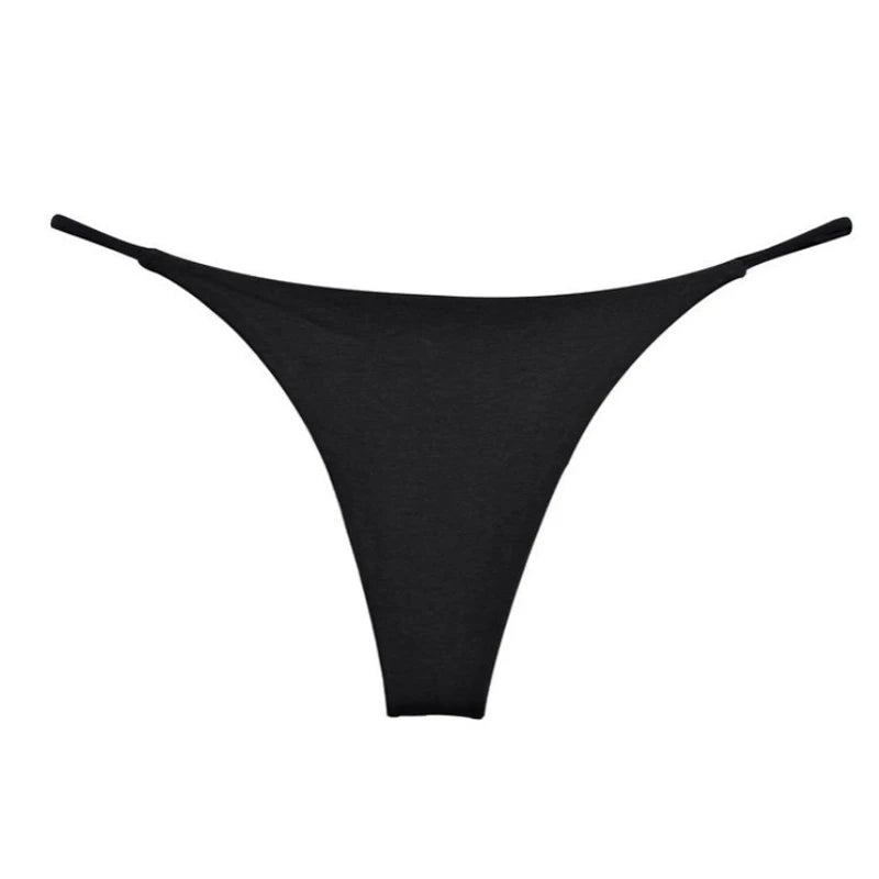 INTIMO SECRETS Low-Rise Cotton Thongs – Sexy G-String Underwear for Women