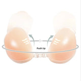 INTIMO SECRETS Women’s Silicone Adhesive Bra – Invisible Strapless Push-Up Chest Stickers & Bralette