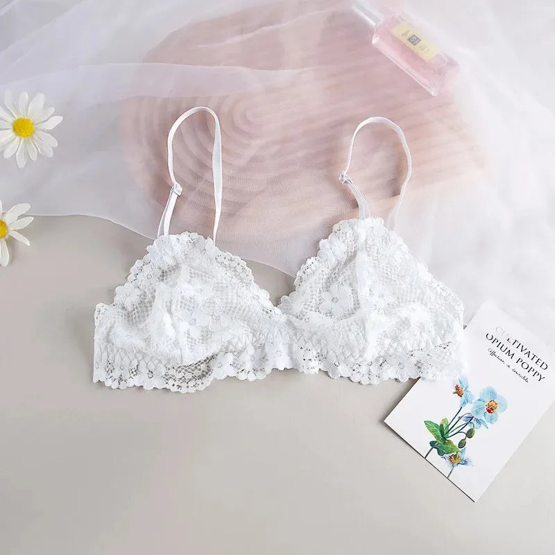 INTIMO SECRETS Women’s Lace Bralette – Thin, Transparent, Sexy Lingerie