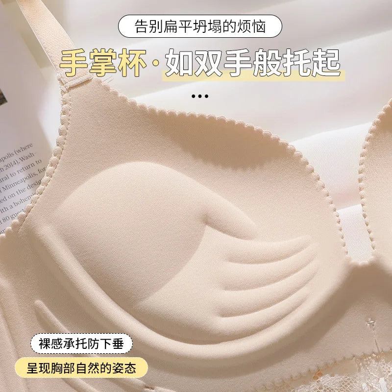 INTIMO SECRETS Women’s Lace Bra – Push-Up, Everyday Wireless Underwear