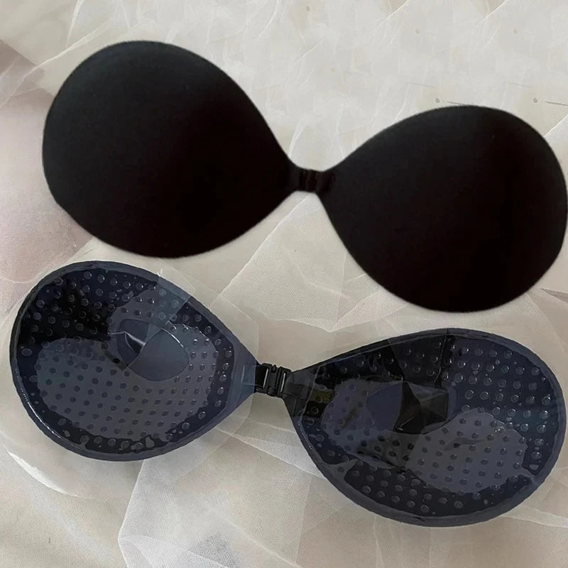 2025 New Women Summer Chest Stickers Lift Up Nude Bra Self Adhesive Bra Invisible Cover Bra Silicone Pad Sexy Strapless Breast