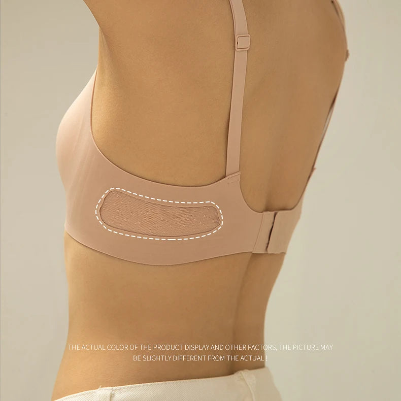 Women Wireless Bra Deep V Hollow Out Underwear Female Seamless Bras Ladies Comfortable 3/4 Cup Brassiere Girls Soft Lingerie New