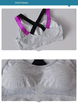 INTIMO SECRETS Cross-Back Wire-Free Sports Bra – Seamless & Shock-Resistant