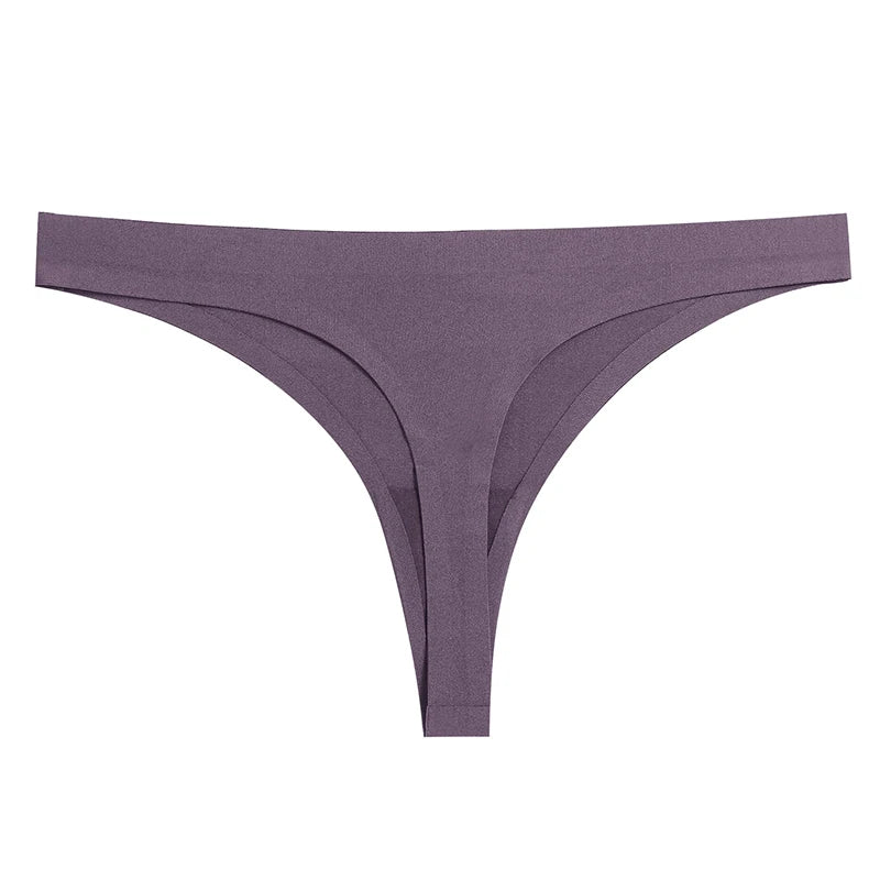 INTIMO SECRETS 3PCS Silk Satin Thongs – Seamless Sexy G-String Underwear for Women