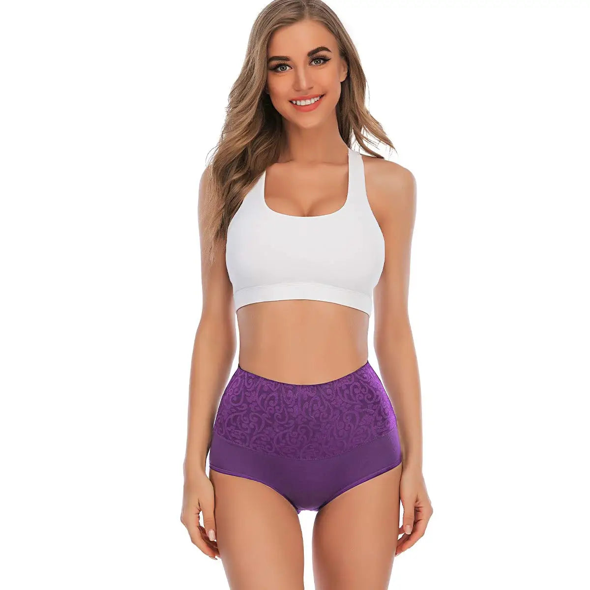 INTIMO SECRETS 3-Pack Plus Size Cotton Panties – High Waist Full Coverage